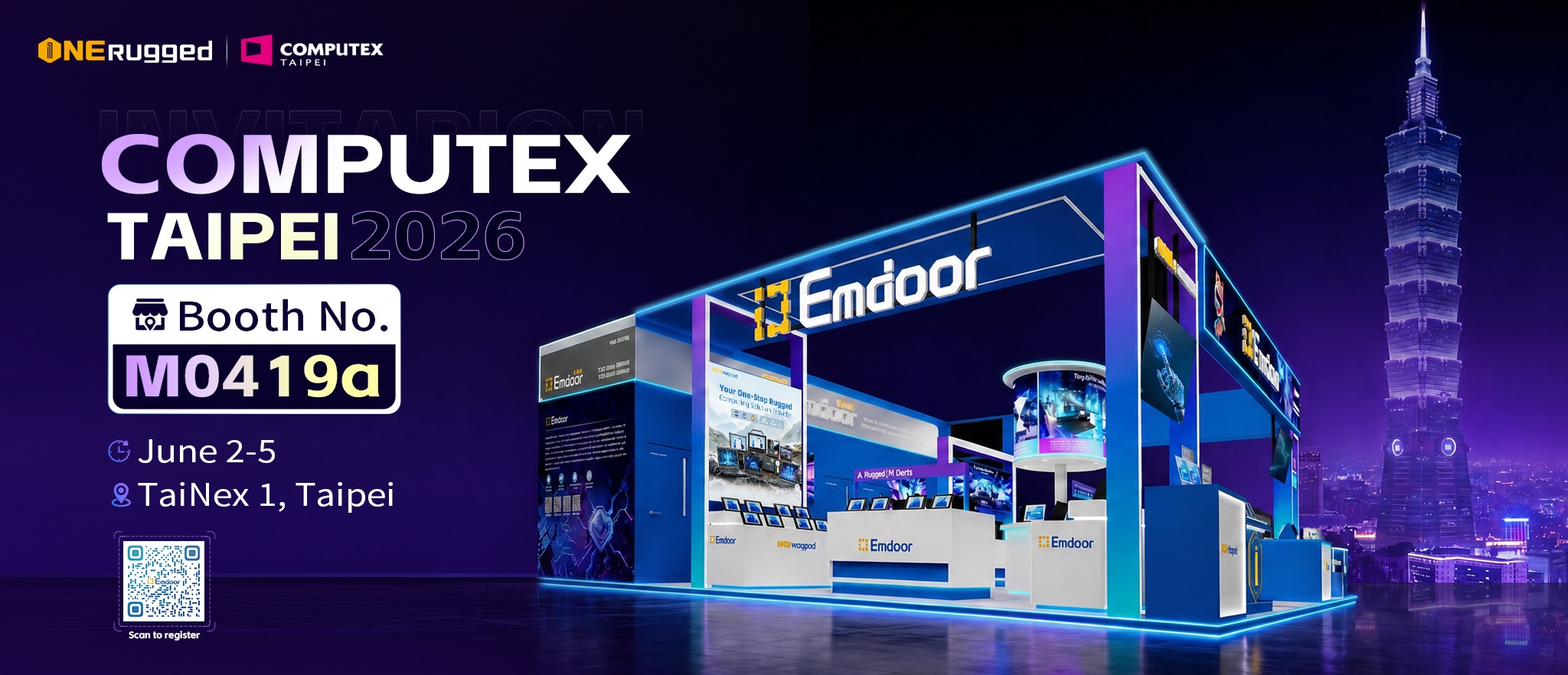 Preview COMPUTEX 2026: Emdoor Rugged Showcases Dispositivos Robustas AI, Diagnóstico de Veículos e Soluções para Frotas em Taipei