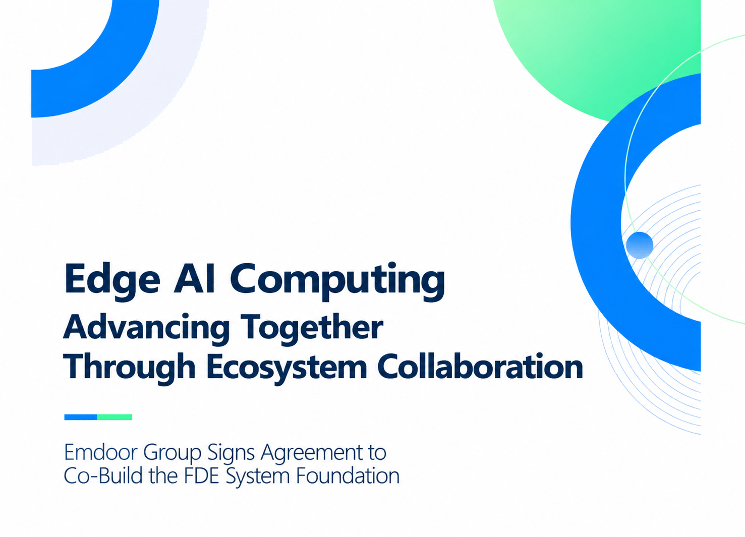 Emdoor Group faz parceria com líderes de ecossistemas para construir a FDE System Foundation para o desenvolvimento Edge AI
