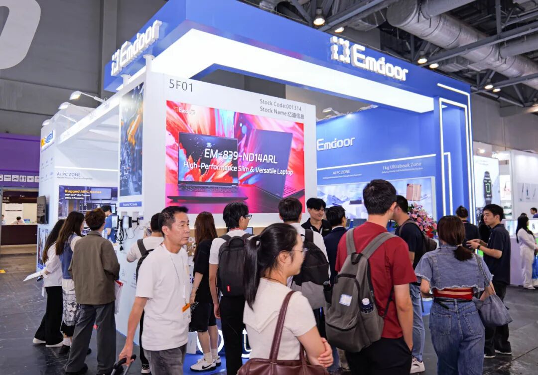 Grupo Emdoor booth at Global Sources 2025 presenting AI laptops, rugged devices, E XR wearables Grupo Emdoor booth at Global Sources 2025 presenting AI laptops, rugged devices, E XR wearables