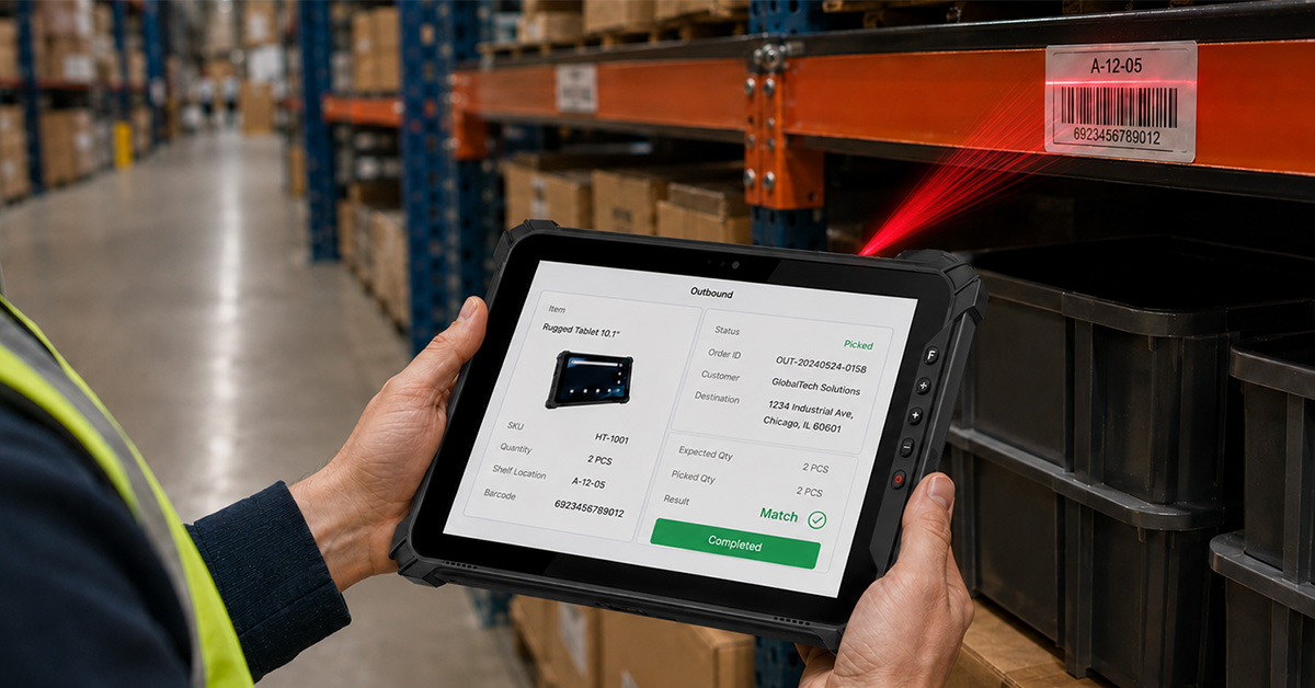 rugged Windows tablet designed for harsh industrial environments