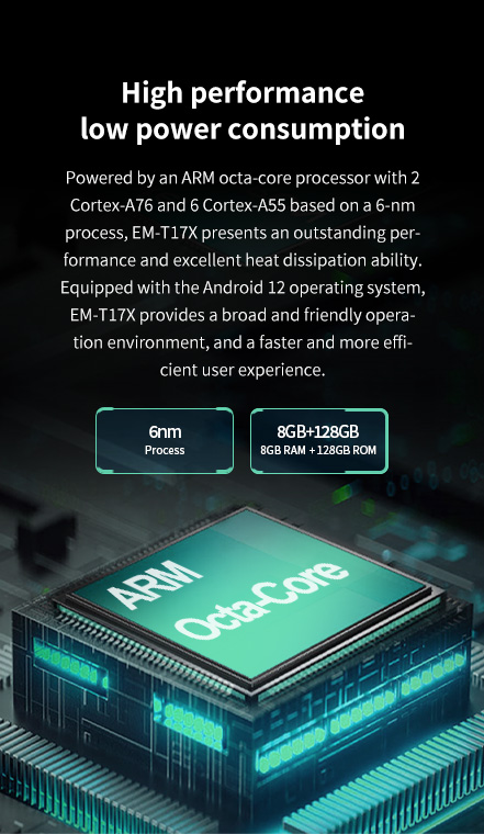 Powered by an ARM octa-core processor with 2 Cortex-A76 and 6 Cortex-A55 based on a 6-nm process.
