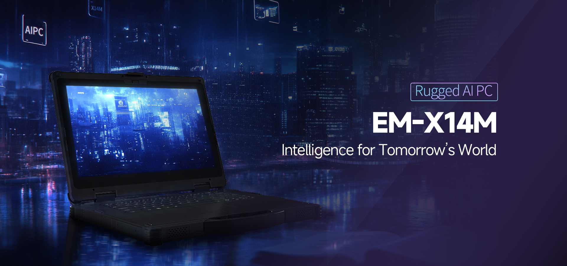 Rugged AIPC EM-X14M Intelligence for Tomorrow's World