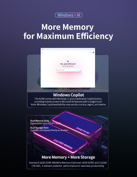 Windows + AI More Memory for Maximum Effciency