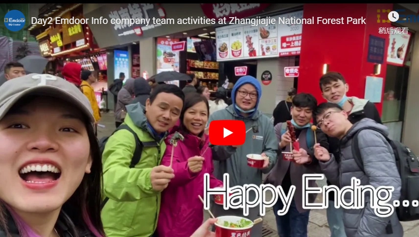 Day2 Emdoor Info Atividades da equipe da empresa no Parque Florestal Nacional de Zhangjiajie