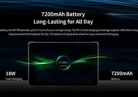 EM-T89: Um Tablet Robusto Leve Projetado para Extreme